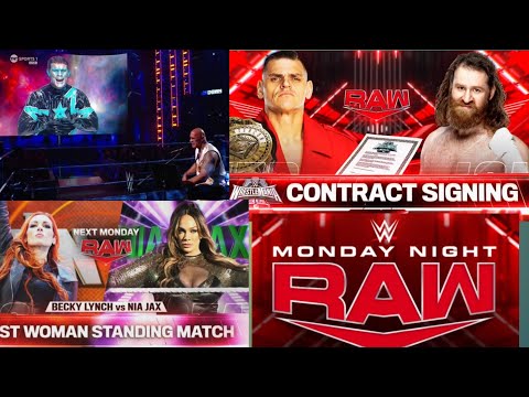 Gunther Vs Sami Zayn, WWE Monday night Raw preview #wwe