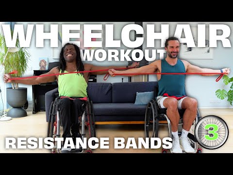 Wheelchair Workout with Ade Adepitan | Workout 3: Resistance Bands | Joe Wicks Workouts