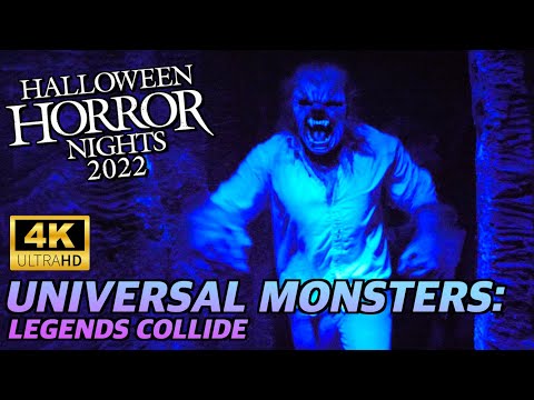 Universal Monsters: Legends Collide at Halloween Horror Nights 2022 - 4k Walkthrough