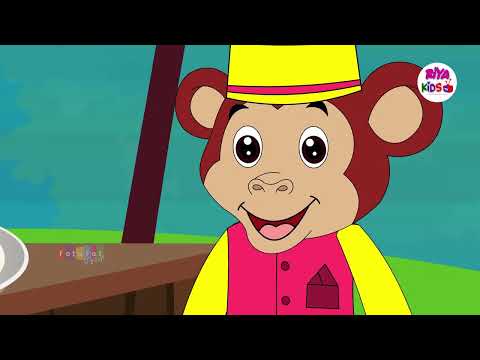 Bandar Mama Pahan Pajama | बन्दर मामा पहन पजामा | Hindi Rhymes | Riya Kids TV | Kids Poem Hindi