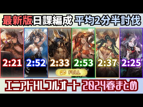 最新エニアドHLフルオートまとめ 2024年春【グラブル】