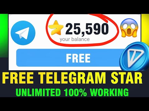 Unlimited Free Telegram Stars Trick 100% Work | How to Get Free Telegram Stars | Telegram Free Stars