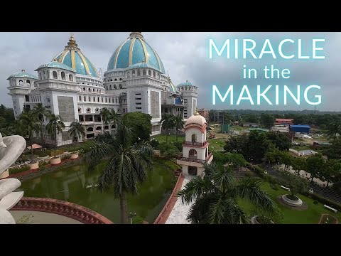 MIRACLE in the MAKING - FPV Drone Shots of the TOVP and Samadhi in Mayapur.