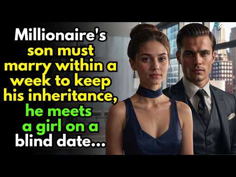 Millionaire's son must marry in a week to keep his inheritance, he meets a girl on a blind date…