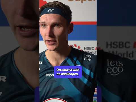 Viktor Axelsen on switching courts