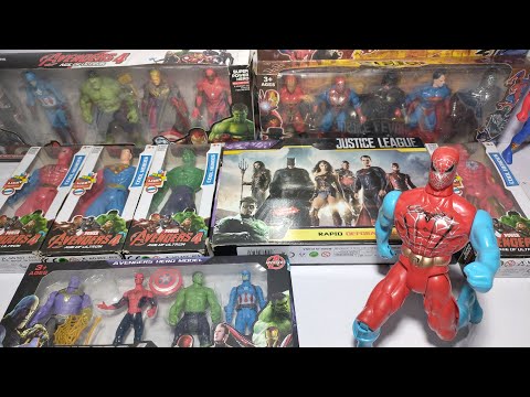 Marvel Spider-Man series unbox, popular Spider-Man action dolls, Spider-Man, Hulk, Flash, ASMR