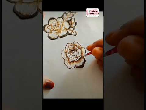 Flower Mehndi design tutorial