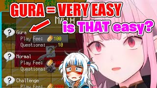 Calli Noticed There's a MATH Difficulty Level Called 'Gura'【Hololive EN】