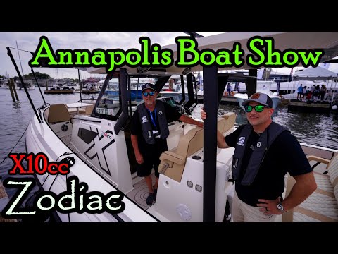 All New Zodiac X10 Is a Monster ! Sea Trial and Walkthrough (Annapolis Boat Show)