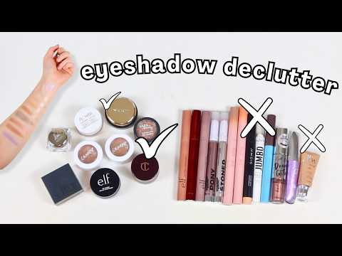 DECLUTTERING MY MAKEUP COLLECTION: Cream Eyeshadow, Eyeliner, Lashes & Brows