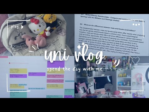 🎧 ✩｡📖 GET PRODUCTIVE WITH ME ☁️  University vlog, Makeup routine, Staying motivated