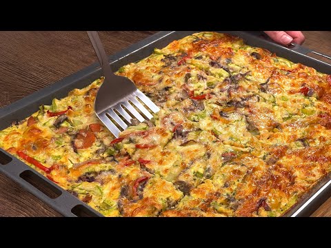 Just pour the eggs over the zucchini! This recipe is a real treasure❗