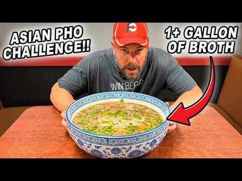 Wisconsin's Biggest Asian Beef Pho Noodles Soup Challenge in Manitowoc!!