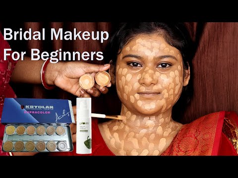 Best Affordable Bridal Makeup For Beginners/ Step By Step Bridal Makeup Tutorial