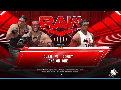 AWA Monday night dawn: Glen vs Corey