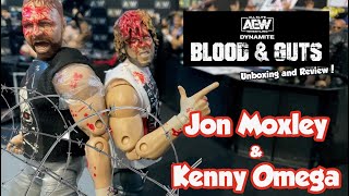 AEW Blood and Guts Jon Moxley & Kenny Omega Ringside Exclusive 2 Pack Unboxing & Review!