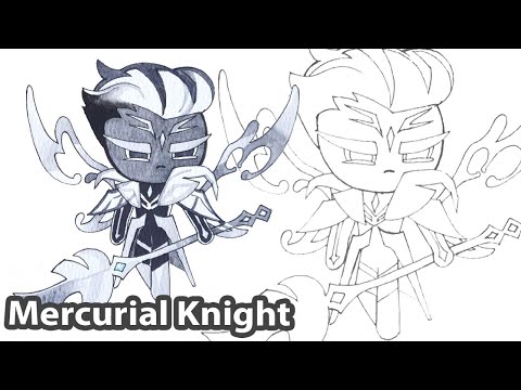 How to draw Mercurial Knight Cookie | Cookie Run Kingdom