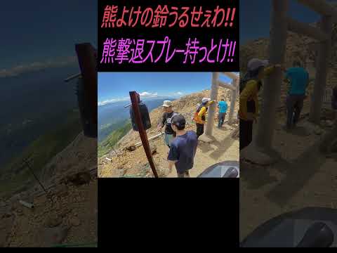 どいつもこいつも馬鹿の一つ覚えで登山の時は熊よけの鈴うるせぇわ!!  #shorts