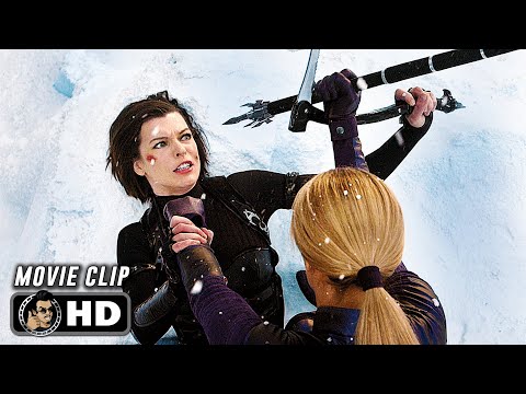 Alice Vs Jill - Final Fight Scene | RESIDENT EVIL: RETRIBUTION (2012) Movie CLIP HD