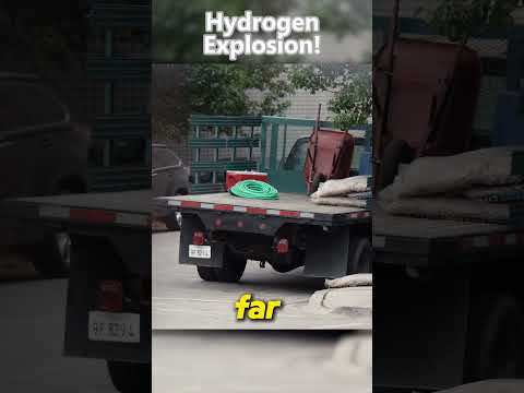 A truck carrying liquid hydrogen rear-ends and putting the entire neighborhood about to be destroyed