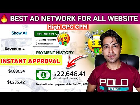 🔥 Best High Paying Google Adsense Alternatives Ad Network 🤑Instant Approval High CPC/CPM for website