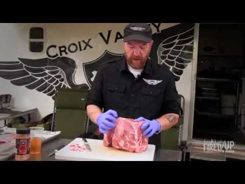 Fired Up Food Master Class: Pro's Pork Shoulder Secrets - Trimming The Money Muscle (1/4)