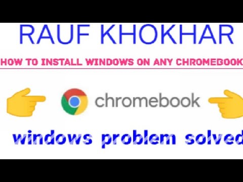 how to install windows on Chromebook uefi boot windows