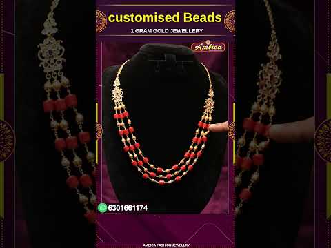 #Shorts Customised Beads Collections 1 Gram Gold Jewellery