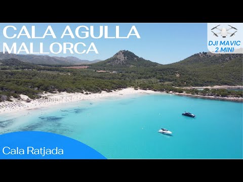 Cala Ratjada Mallorca - Playa Cala Agulla - Traumstrand - Stand up Paddle - Drohnen Video 4K