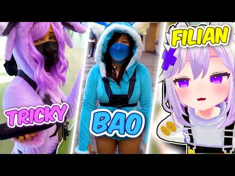 Filian HARASSES some strangers at TWITCH CON (ft. Bao & TrickyWi)