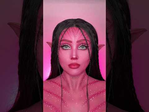 Pink avatar 🩷 #halloween2024 #makeup #avatar #avatarmakeup #sfxmua #makeupsfx #halloweenmakeuplook