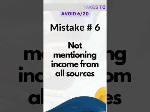 Income tax mistakes to Avoid 6/20 | Not mentioning income from all sources #taxfiling #taxtips