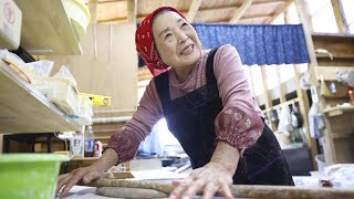 食堂のおばあちゃん　「田舎そば川原」（香川県まんのう町）