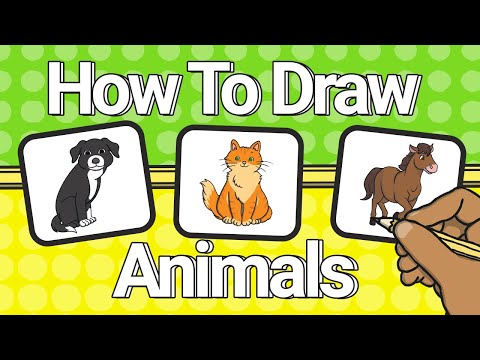 How to Draw Animals! | Drawing Tutorial Compilation | Twinkl Kids Tv