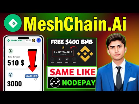 Meshchain ai Airdrop Join and Claim Rewards Today New depin Airdrop | Meshchain Free BNB Claim Now 💰