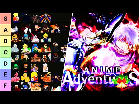 ANIME ADVENTURES UNITS TIER LIST!  (BEST UNITS) ROBLOX