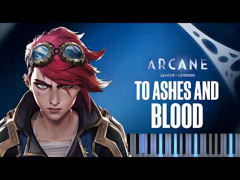 To Ashes and Blood from Arcane Season 2 (Piano tutorial and Karaoke)