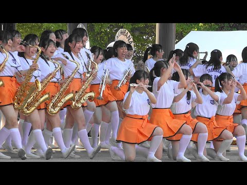 京都橘高校吹奏楽部　ムジークフェストなら2024　Kyoto Tachibana SHS Band 　Stage Marching  「Left camera only」「4ｋ」