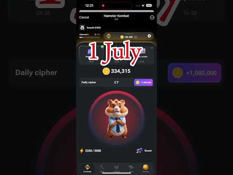 1 July daily cipher hamster code morse #hamsterkombat #ciphercodes #hamsters #morsecode