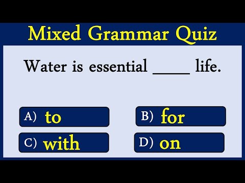 Mixed English Grammar Quiz 68:  Can You Score 10/10 In This Quiz?