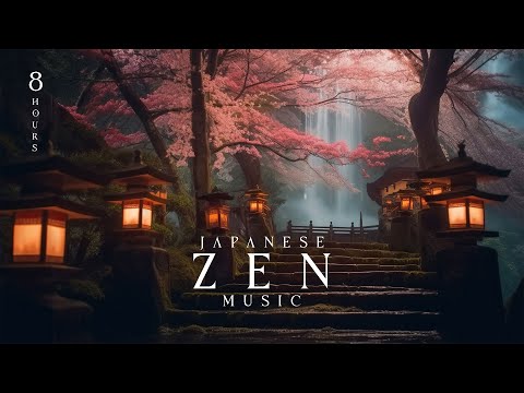 Japanese Zen Music (8 Hours) - Deep Shinto Ambient Music with Nature Sounds and Flute