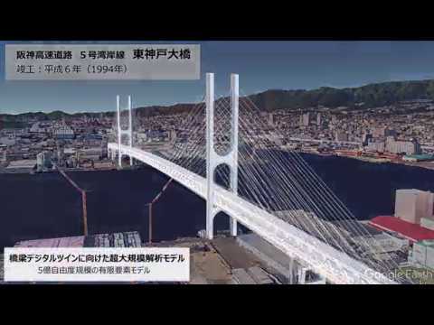 【東芝】コンピュータ上に再現した橋梁で車両荷重影響を評価する超大規模解析技術