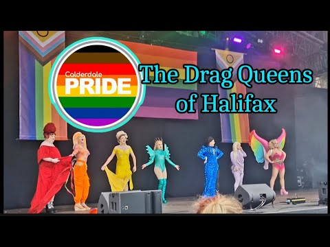 The Drag Queens of Halifax. Calderdale Pride 2024. The Piece Hall.