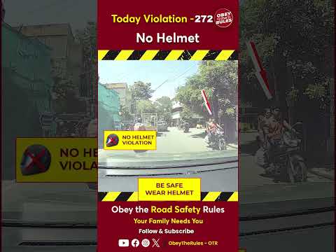 TODAY VIOLATION-272 Helmet up to keep your ride secure #otr #chennaitrafficpolice #obeytherules