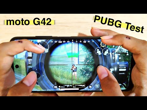 Moto G42 PUBG Test - Motorola g42 PUBG gameplay in handcam