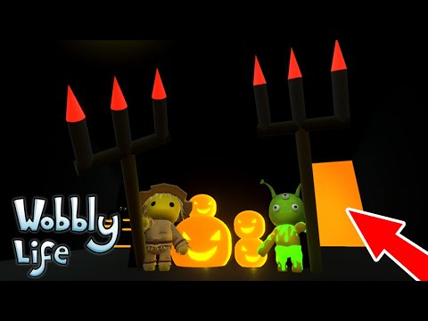 SCARY HALLOWEEN ROOMS in WOBBLY LIFE!