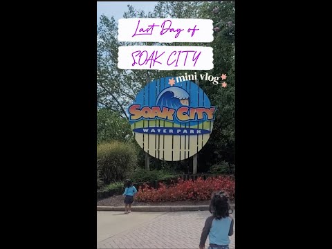 kings Dominion Soak City Last Day 😊 mini vlog #shorts