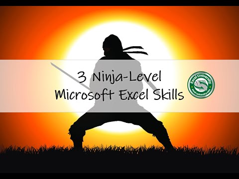 3 Ninja-Level Excel Skills