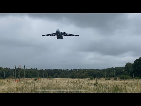 Super Close C-5 Landing