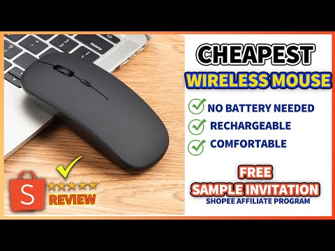 Murang Rechargeable Mouse sa Shopee Wireless na! may Bluetooth pa! Free Sample #shopee